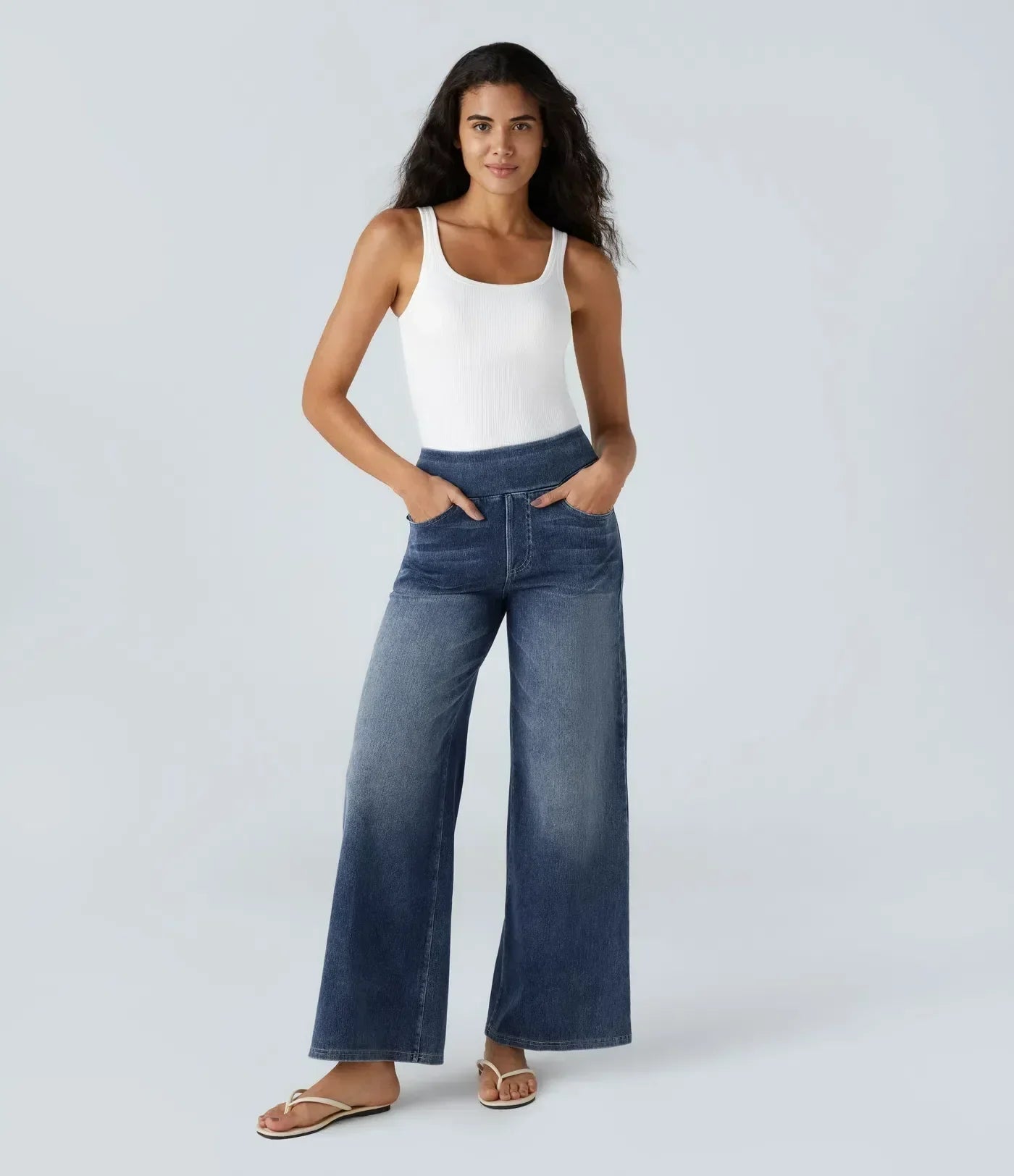 Marlowe – Pantalones cómodos de cintura alta moldeadores