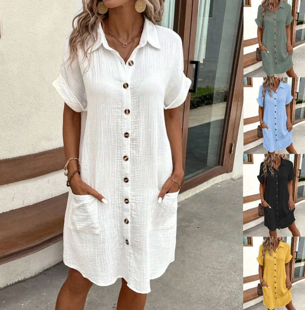 Mila – Vestido camisa con botones