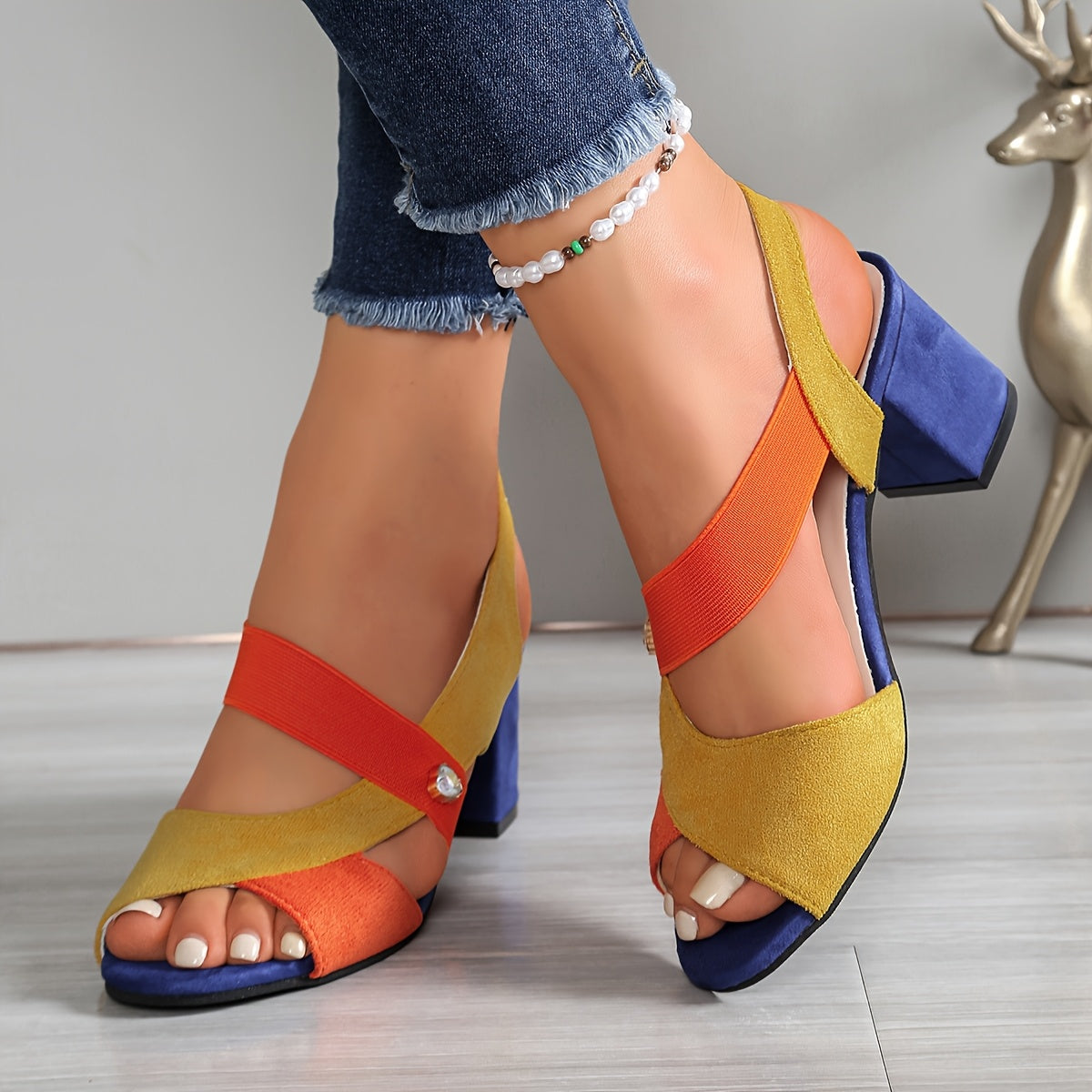 Linda | Sandalias con tacón ancho