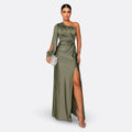 Luna | Vestido maxi elegante con diseño asimétrico