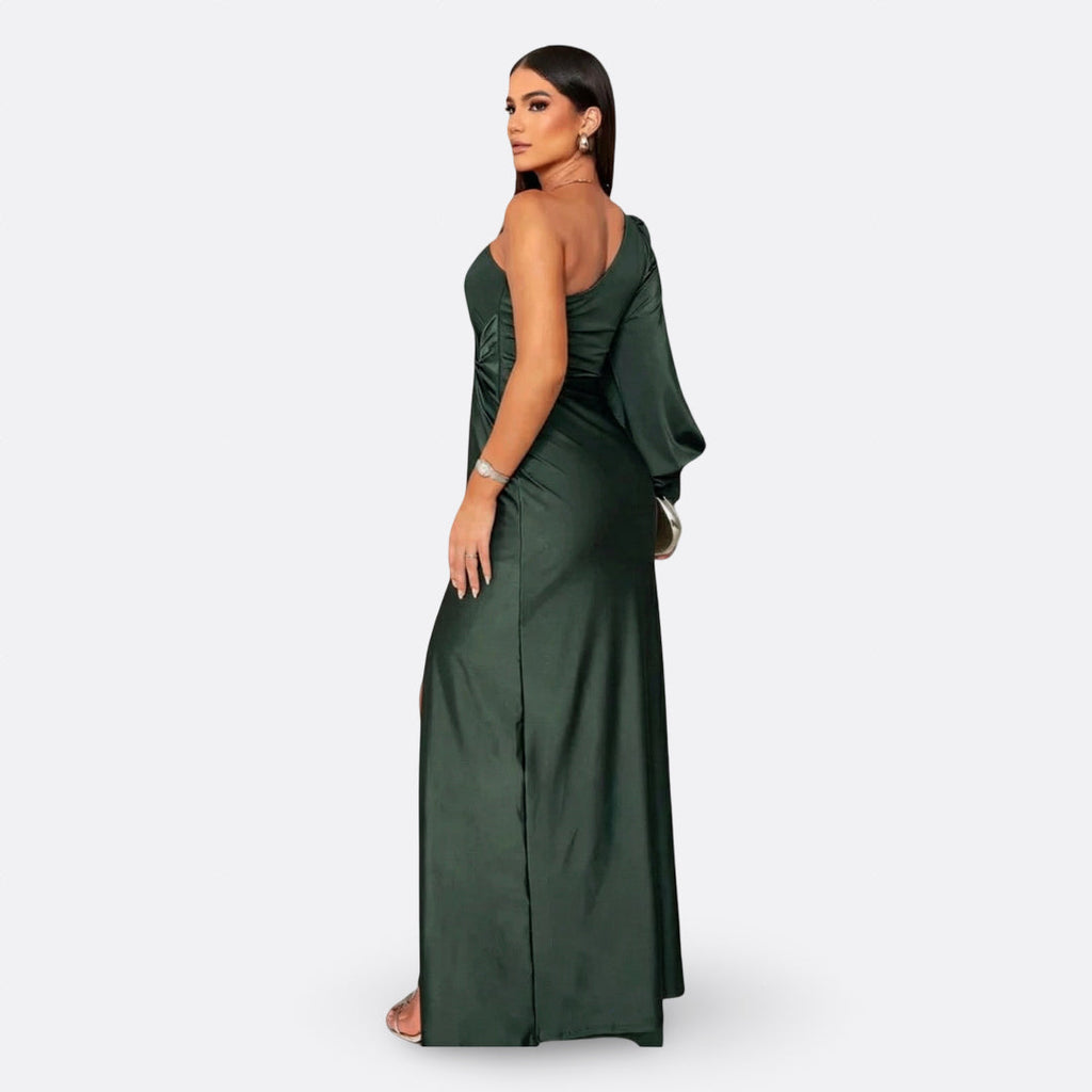 Luna | Vestido maxi elegante con diseño asimétrico