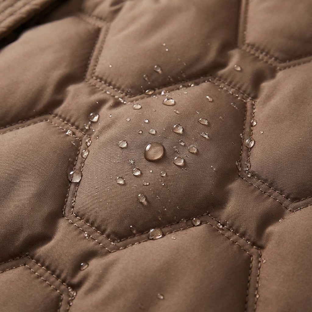 Josephina – Abrigo largo con capucha acolchada