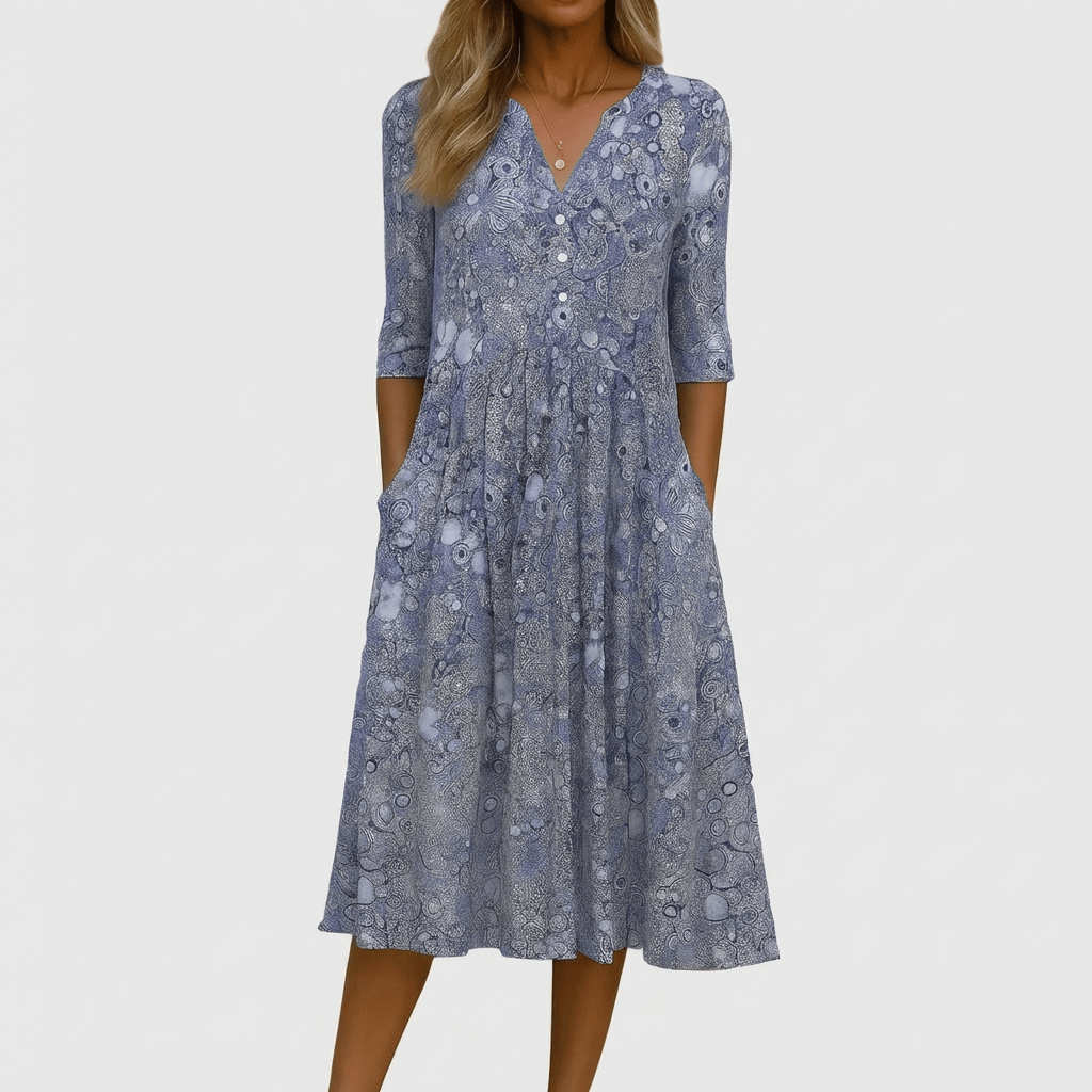 Lena – Vestido midi con escote en V