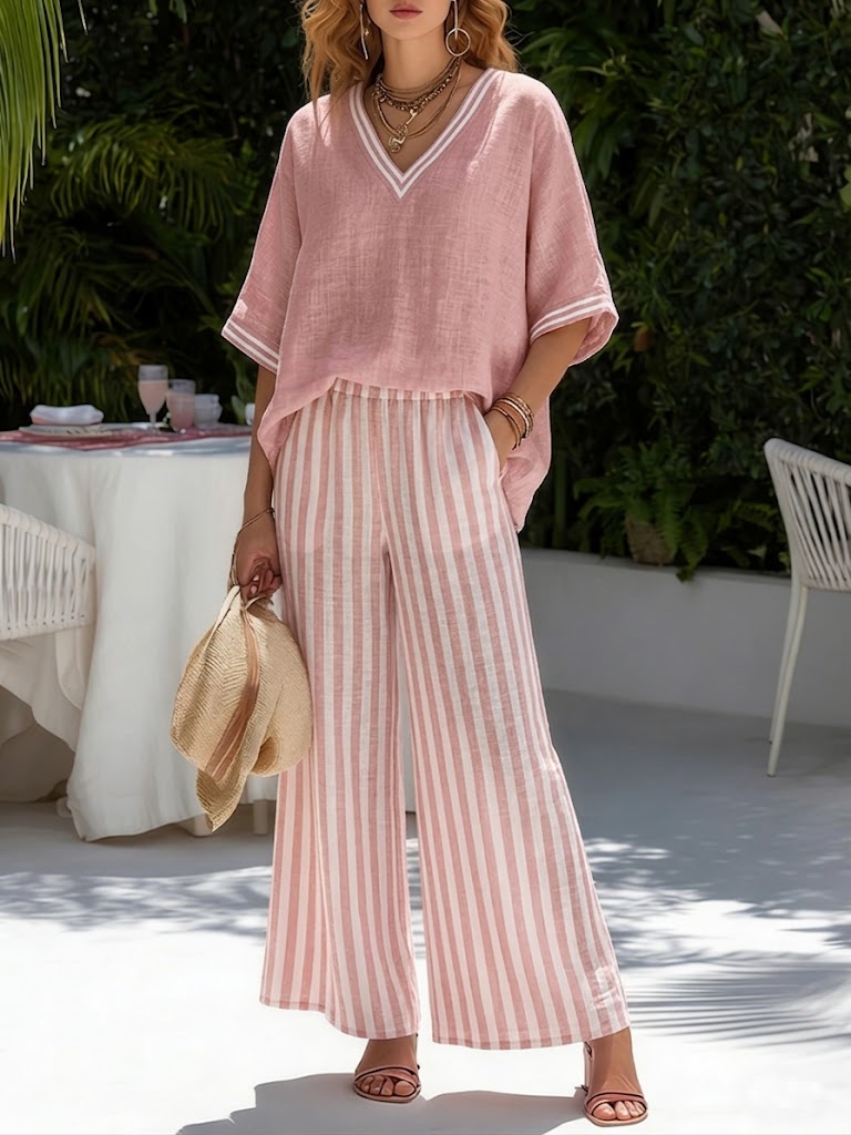 Amélia | Conjunto de lino elegante