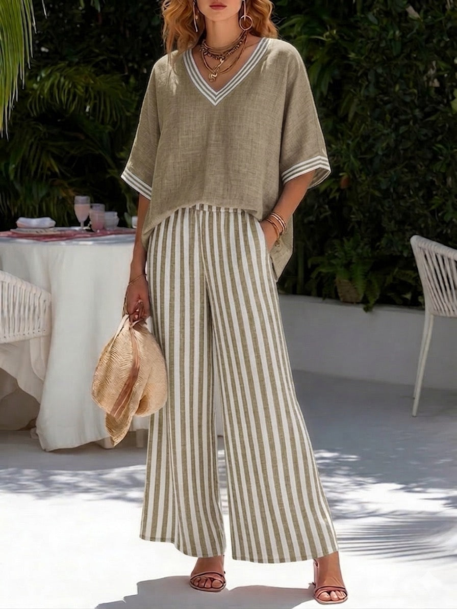 Amélia | Conjunto de lino elegante