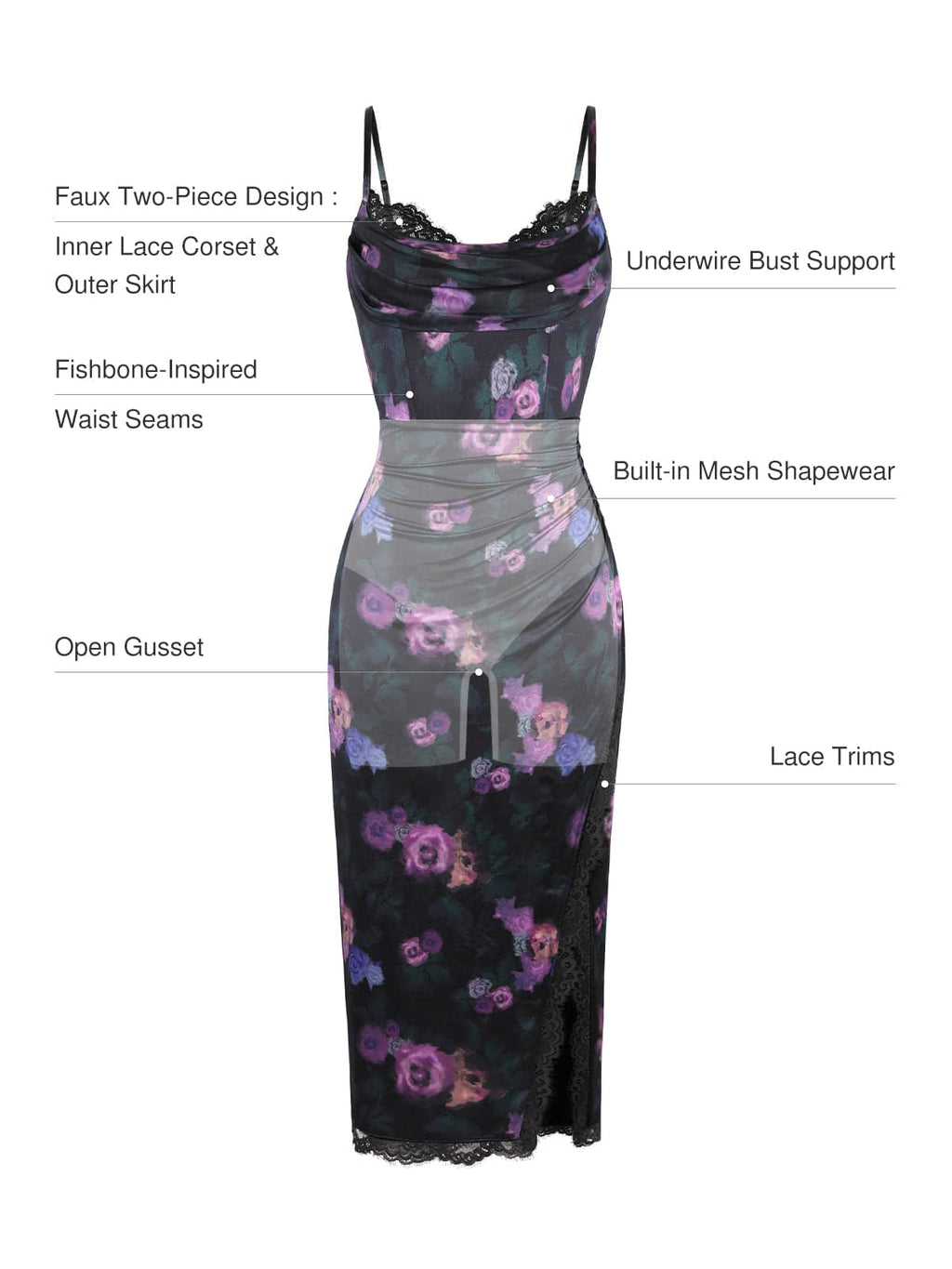 Valentina – Elegante vestido con corsé de encaje