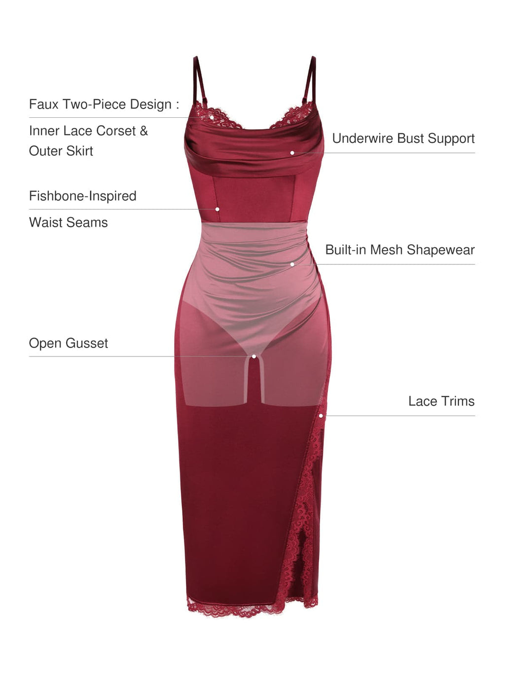 Valentina – Elegante vestido con corsé de encaje
