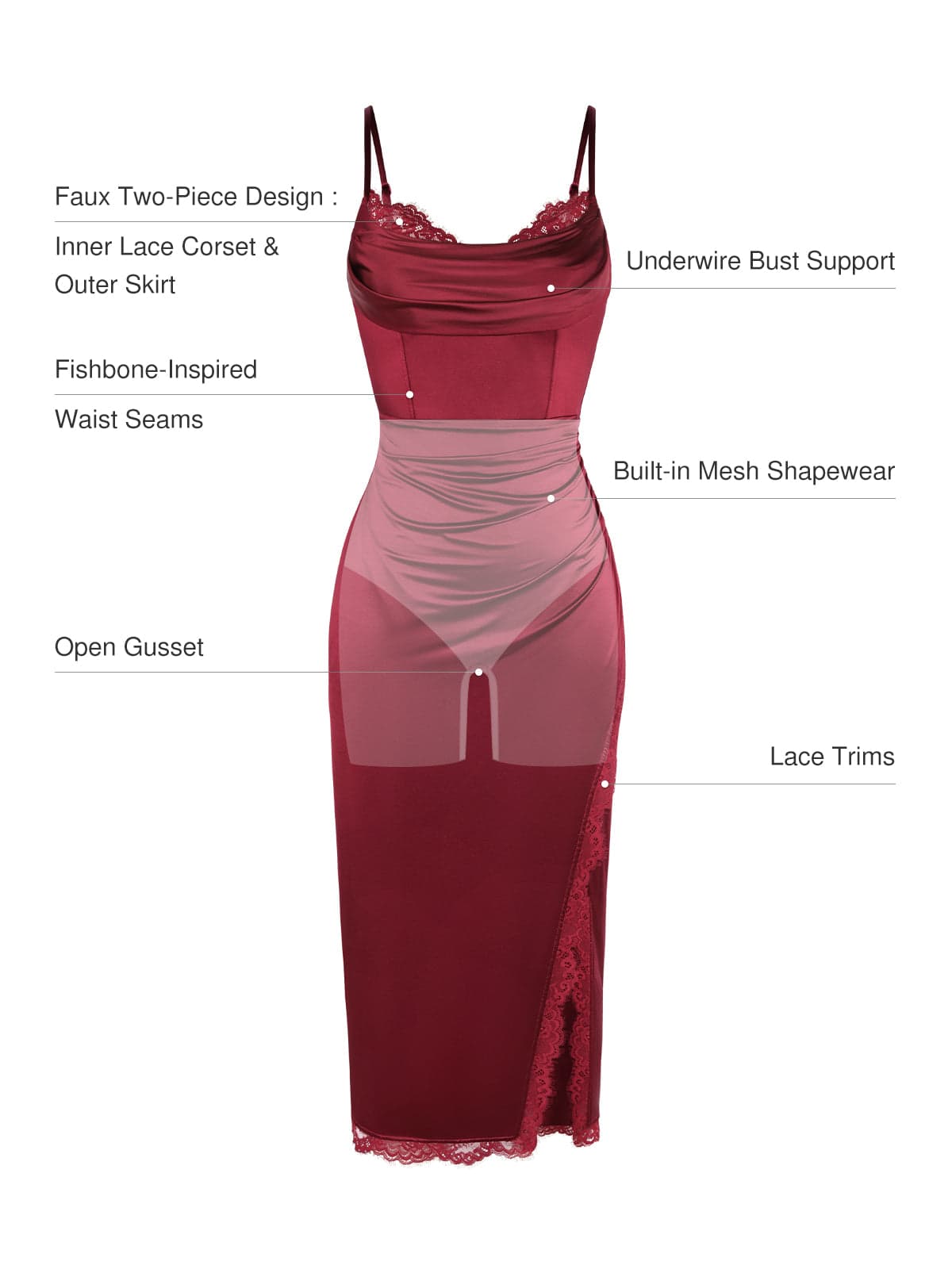 Valentina – Elegante vestido con corsé de encaje