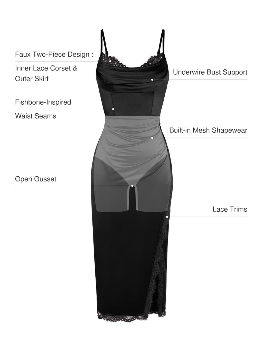 Valentina – Elegante vestido con corsé de encaje