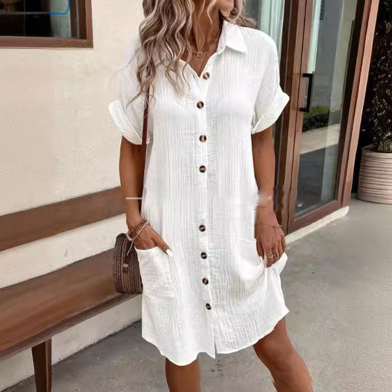 Mila – Vestido camisa con botones