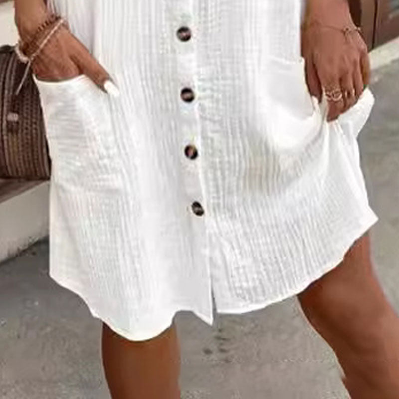 Mila – Vestido camisa con botones