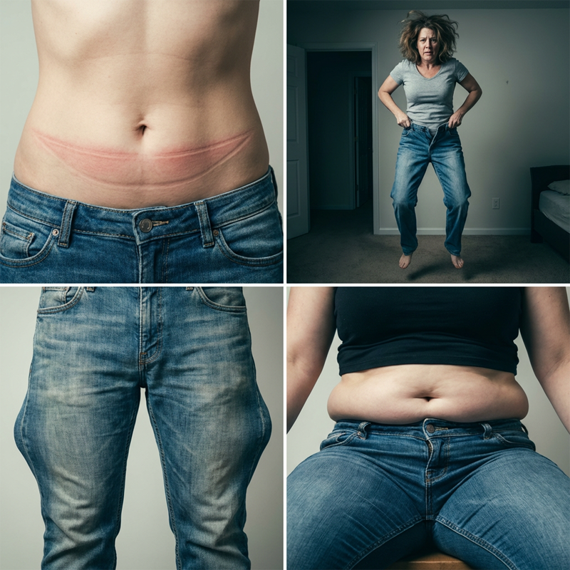 Avery – Jeans de pierna recta cortos en estilo retro