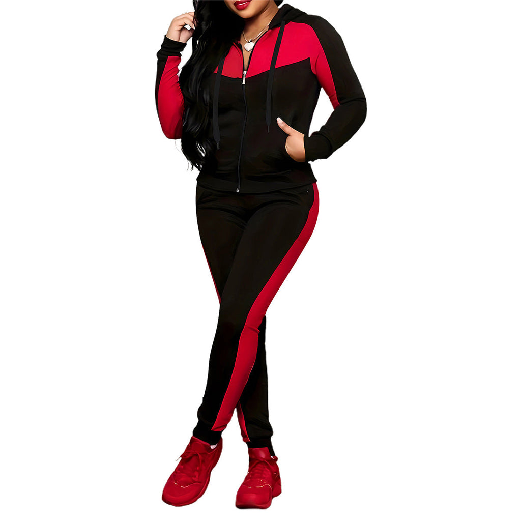 Ryder – Conjunto de felpa con cremallera deportiva