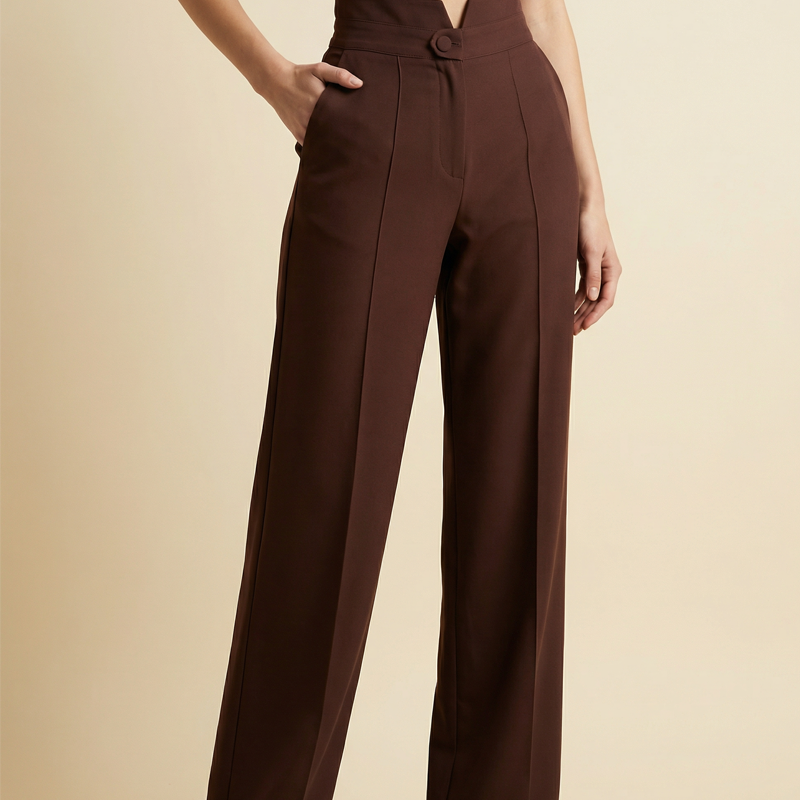 Mira – Pantalones de cintura alta y pierna ancha