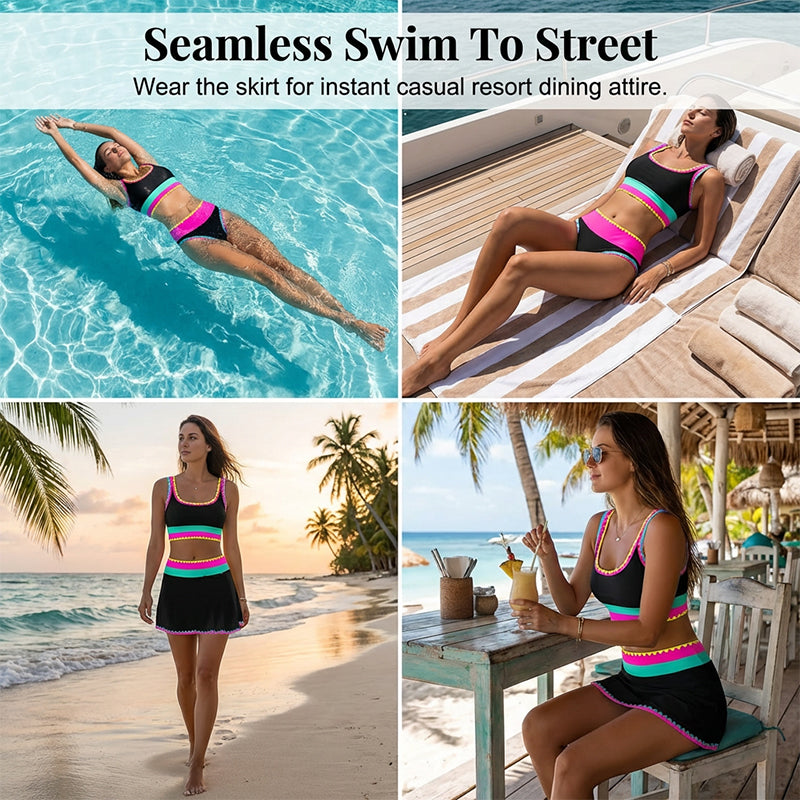 Luna – Conjunto de bikini colorido