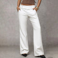 Elise | Pantalones de tiro alto con pierna ancha