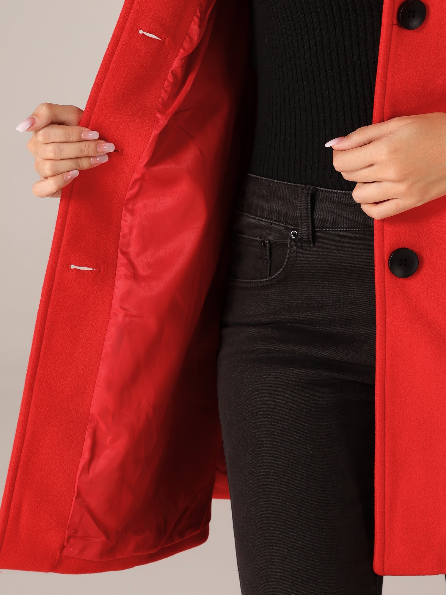 Margo – Trench invernal de un solo botón