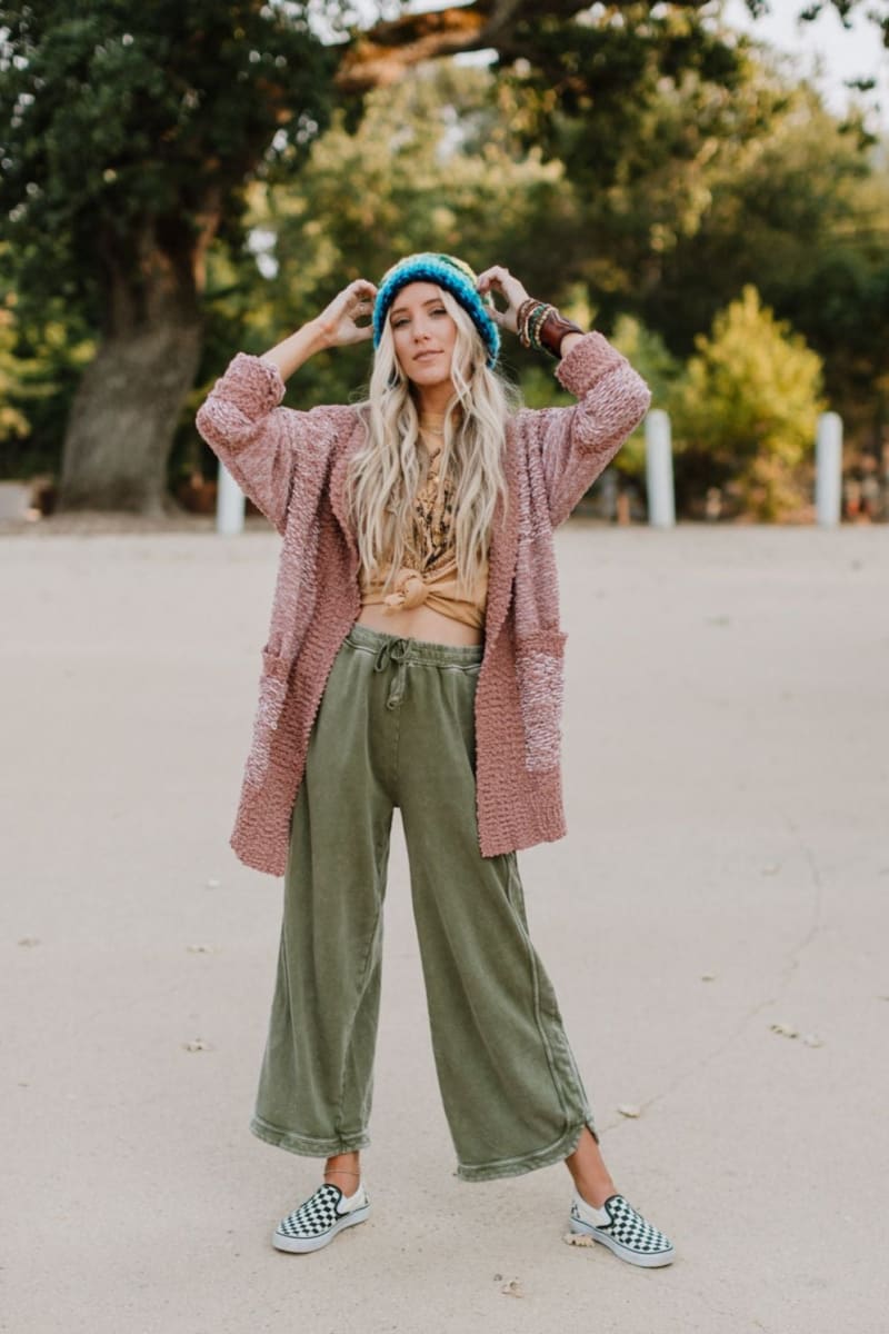 Claudia - Pantalones de chándal de pierna ancha